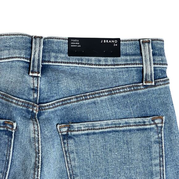NWT J Brand Women's Maria High Rise Skinny Jeans Everlasting Wash Denim Size 24 - Picture 4 of 11